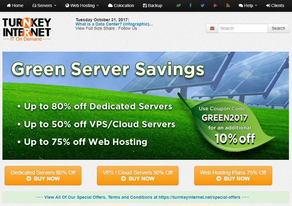 便宜VPS推荐:TurnkeyInternet - $4.99/月 无限流量/1Gbps/1G内存/KVM-主机迷