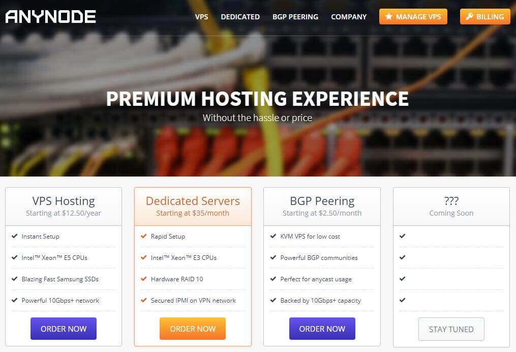 便宜VPS推荐:anyNode - 12.5美元/年 256MB/10GB/500GB/洛杉矶QN机房-主机迷