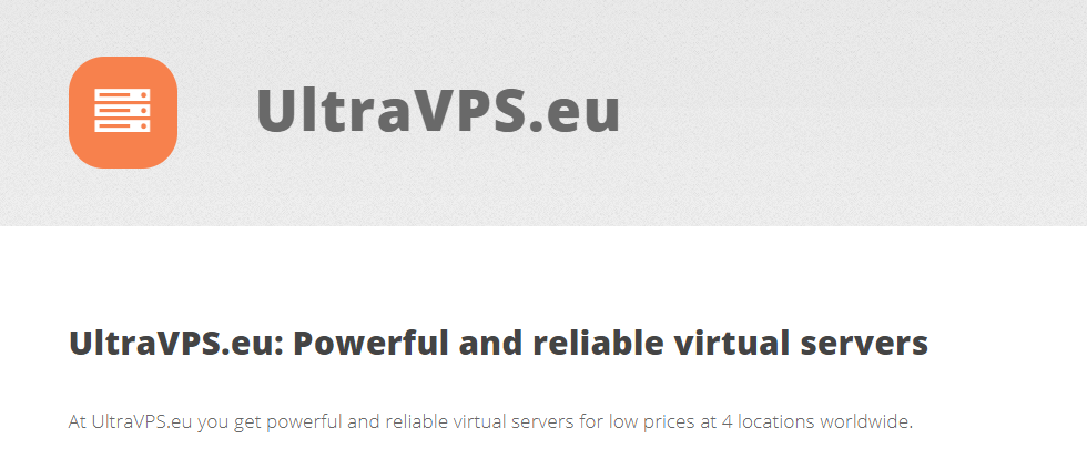 #BlackFriday# 黑五促销:ultraVPS - 20欧元/年 KVM/1G/30G SSD/1T 流量/4机房-主机迷